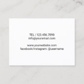 Friseur-Stylist Gold-Schere & Girl-Friseur Salon Visitenkarte (Rückseite)