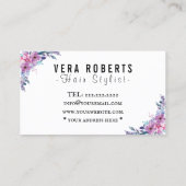 Friseur-Stylist Gold-Schere & Schönheitssalon Blum Visitenkarte (Rückseite)