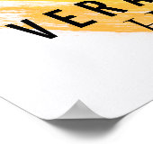 Friseur-Stylist Goldschere & Beauty Salon Blumenbe Poster (Ecke)