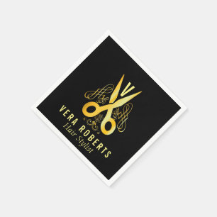 Friseur-Stylist-Goldschere Beruflicher Salon Serviette