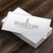 Friseur Stylist Klassischer Weißer Saissaal Visitenkarte