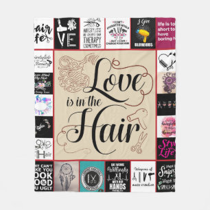 Friseur-Stylist - Liebe ist im Friseur Cut Fleecedecke