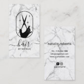 Friseur-Stylist-Logo-Marbella-Schönheitssalon Visitenkarte (Vorne/Hinten)