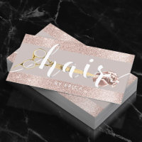 Friseur-Stylist Moderne Rose Gold Glitzer Beauty S