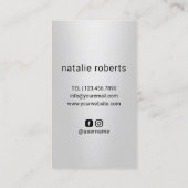 Friseur-Stylist Moderne Schere Logo Schönheitssalo Visitenkarte (Rückseite)