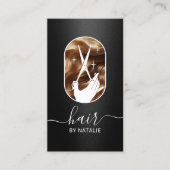 Friseur-Stylist Moderne Schere Logo Schönheitssalo Visitenkarte (Vorderseite)