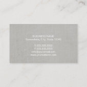 Friseur-Stylist Moderne Seidenblume Visitenkarte (Rückseite)