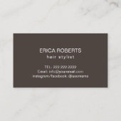 Friseur Stylist Moderner Goldschere Friseur Salon Visitenkarte (Rückseite)