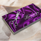 Friseur Stylist Modernes Lila Violet Schönheitssal Visitenkarte