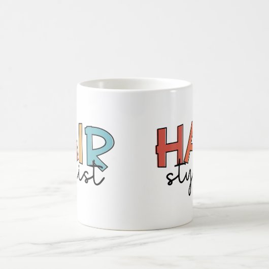 Friseur-Stylist Retro-Friseur-Geschenk Kaffeetasse (Mittel)