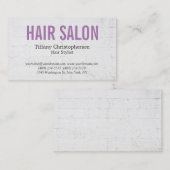 Friseur Stylist Salon Beruflich Visitenkarte (Vorne/Hinten)