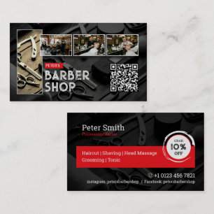 Friseur-Stylist, Salon, professioneller Barbier Visitenkarte