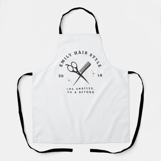 Friseur-Stylist-Salon-Schere & Comb-Friseur Schürze (Vorderseite)