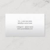 Friseur Stylist Salon Schere Luxus Gold & Weiß Visitenkarte (Rückseite)