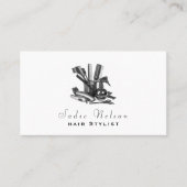 Friseur-Stylist Salon Tools Beauty Business Card Visitenkarte (Vorderseite)