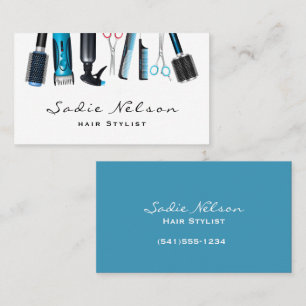Friseur-Stylist Salon Tools Beauty Business Card Visitenkarte