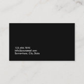 Friseur-Stylist-Schere Beruflicher Barber Visitenkarte (Rückseite)