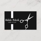 Friseur-Stylist-Schere Beruflicher Barber Visitenkarte (Vorderseite)