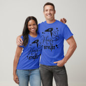 Friseur-Stylist-Schere Dryer Friseurin Barber T-Shirt (Unisex)