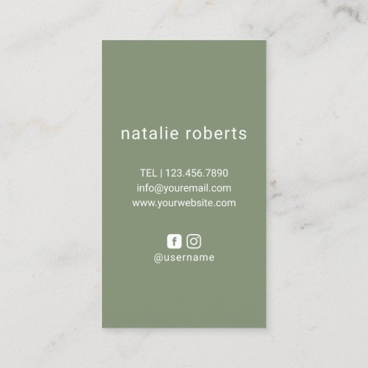 Friseur-Stylist-Schere & Hand-Logo-Seite Grüner Sa Visitenkarte (Rückseite)