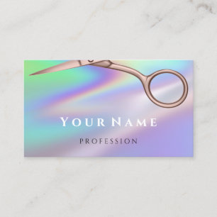 Friseur-Stylist Schere Rose Visitenkarte