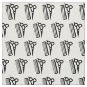 Friseur-Stylist-Schere und Comb-Stoffe Stoff (Muster)