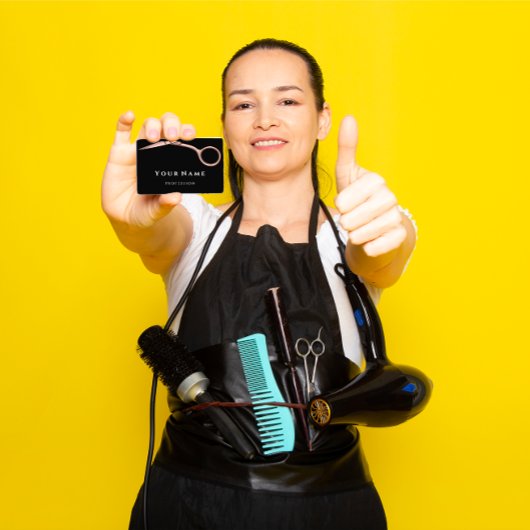 Friseur Stylist Scheren Rose Moderne einfach Visitenkarte