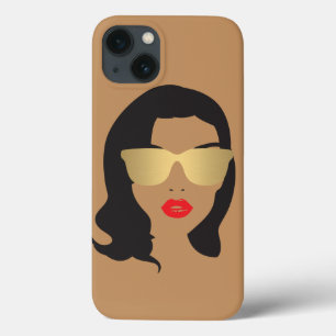 Friseur, Stylist, Schönheit Girl Tan/Brown Case-Mate iPhone Hülle