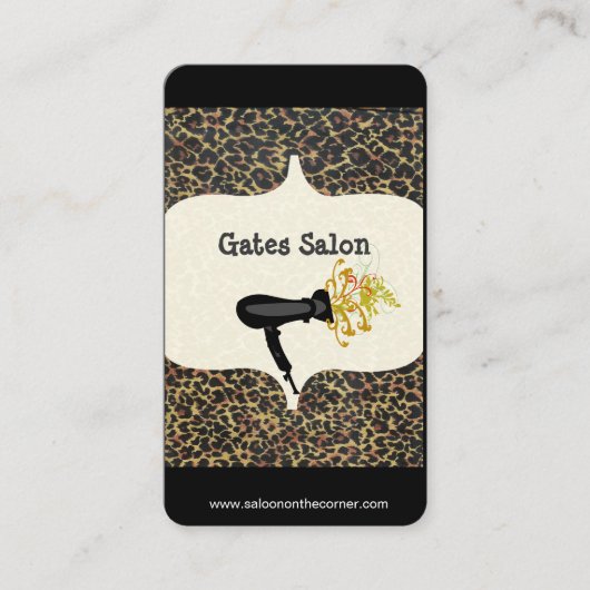 Friseur Stylist Schönheitssalon Wellness-Center Le Terminkarte (Vorderseite)