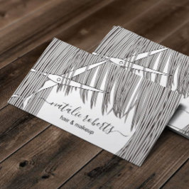 Friseur-Stylist-Scissor & Hair-Illustrationssalon Visitenkarte