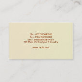 Friseur-Stylist-Visitenkarte Visitenkarte (Rückseite)