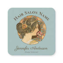 Friseur-Stylisten Schöne Frau elegante Haare CC115