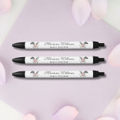 Friseur-Stylistin Blumen Schere Schönheitssalon tr Kugelschreiber