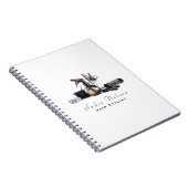 Friseur-Stylistin Salon Tools Beauty Notizblock (Rechte Seite)