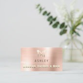 Friseur-Stylistische Salon Makeup Lash Verabredung Visitenkarte (Stehend Vorderseite)