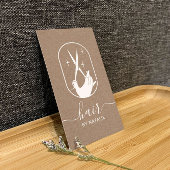 Friseur-Stylistische Schere Handlogo Rustikaler Fr Visitenkarte