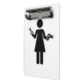 Friseur-Symbol Mini Klemmbrett (Gewinkelt2)