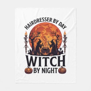 Friseur Tag Hexe Nacht Halloween Kamm Schere Fleecedecke