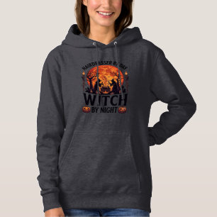 Friseur Tag Hexe Nacht Halloween Kamm Schere Hoodie
