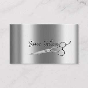 Friseur Termin Erinnerung Black Marble Visitenkarte