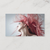 Friseur-Termin Karte Rosa Haar (Rückseite)