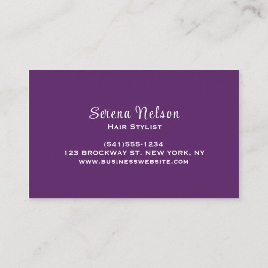 Friseur-Treppe Salon Friseur Schöne Visitenkarte (Rückseite)