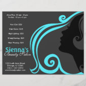 Friseur (türkis) flyer (Vorne)