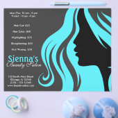 Friseur (Türkis) Flyer (Einzeln)