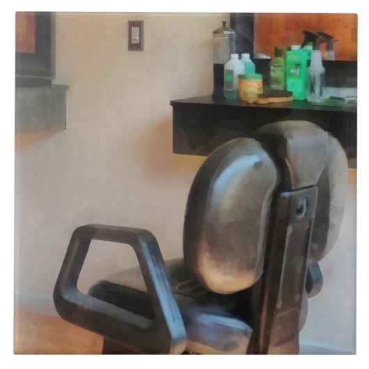 Friseur und Friseur Fliese (Vorderseite)