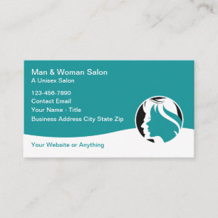 Friseur- und Schönheitssalon für Damen und Herren Visitenkarte