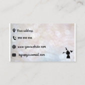 Friseur und Schönheitssalon Schöne Visitenkarte (Rückseite)