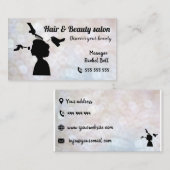 Friseur und Schönheitssalon Schöne Visitenkarte (Vorne/Hinten)