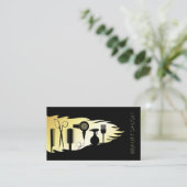 Friseur und Schönheitssalon Stylist Visitenkarte (Stehend Vorderseite)