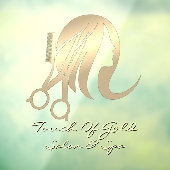 Friseur- und Wellness-Center-Business-Front indivi Fensteraufkleber (Blatt 3)